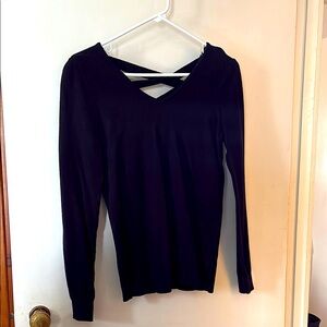 Black V-Neck Women's Sweater
